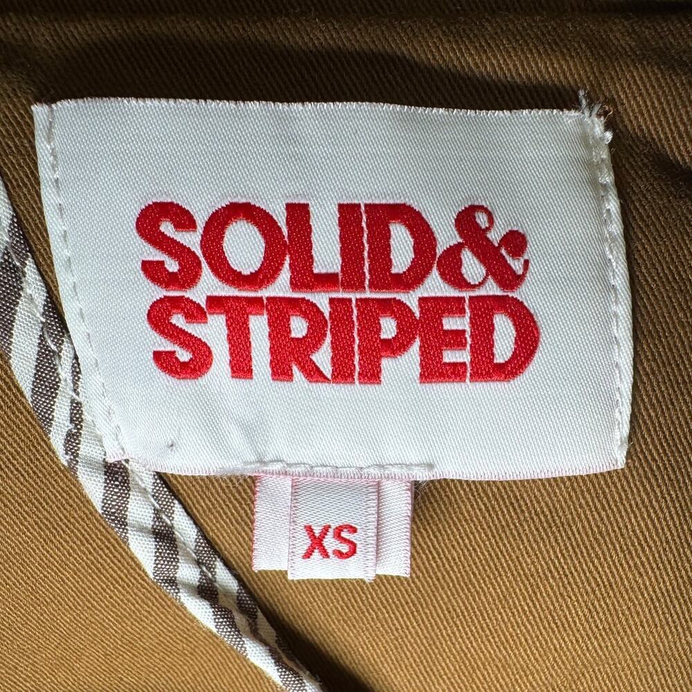 Solid & Striped The Beach Blazer Washed Chino Camel Brown Size XS - Picture 7 of 10